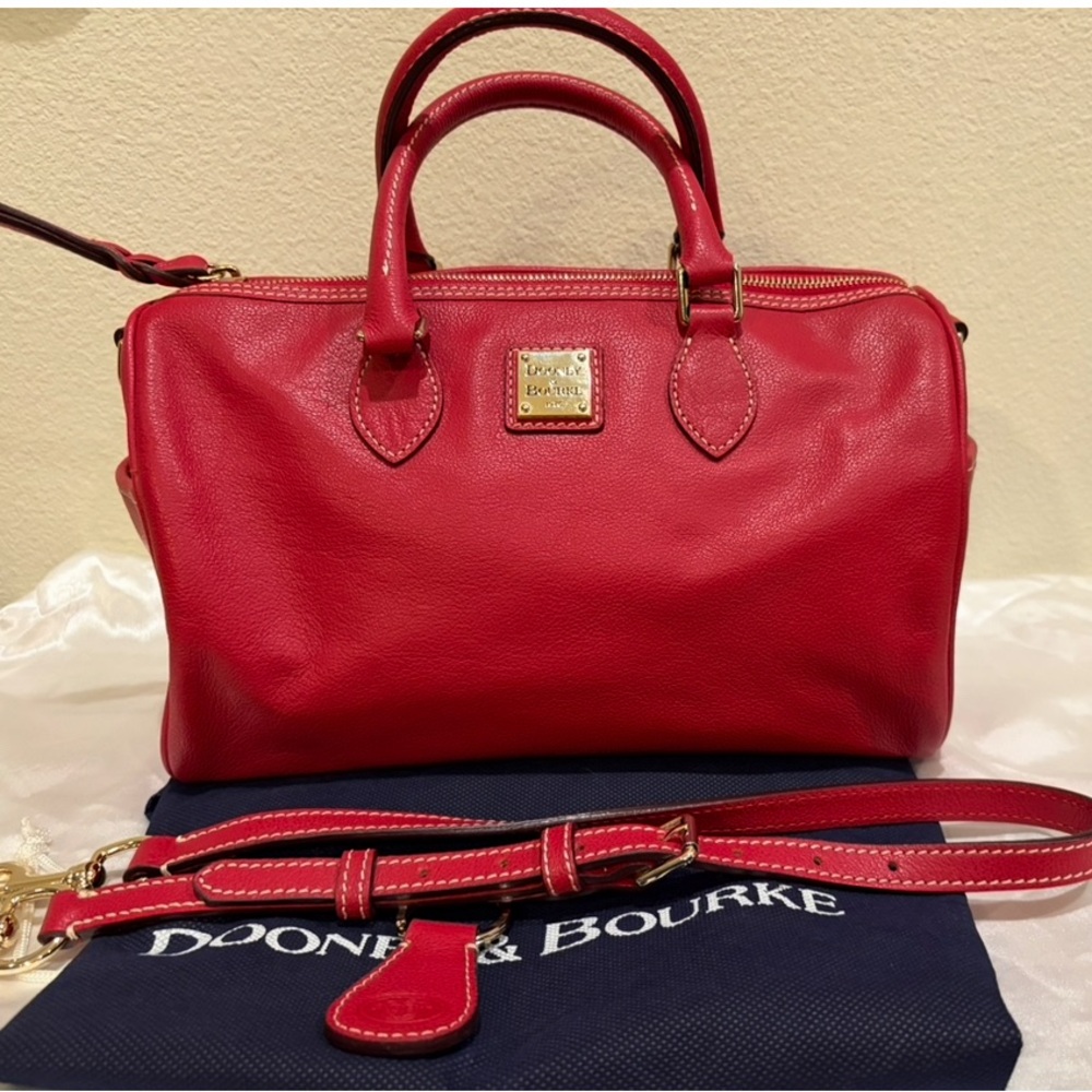 NEW Dooney & Bourke Cherry Red Satchel